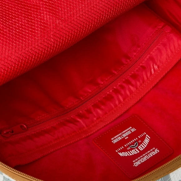 Sprayground Embossed Cream Checkerboard Backpack - Picture 6 of 7